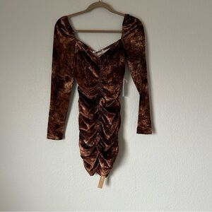 NWT Reformation Heath Dress in Copper Marble